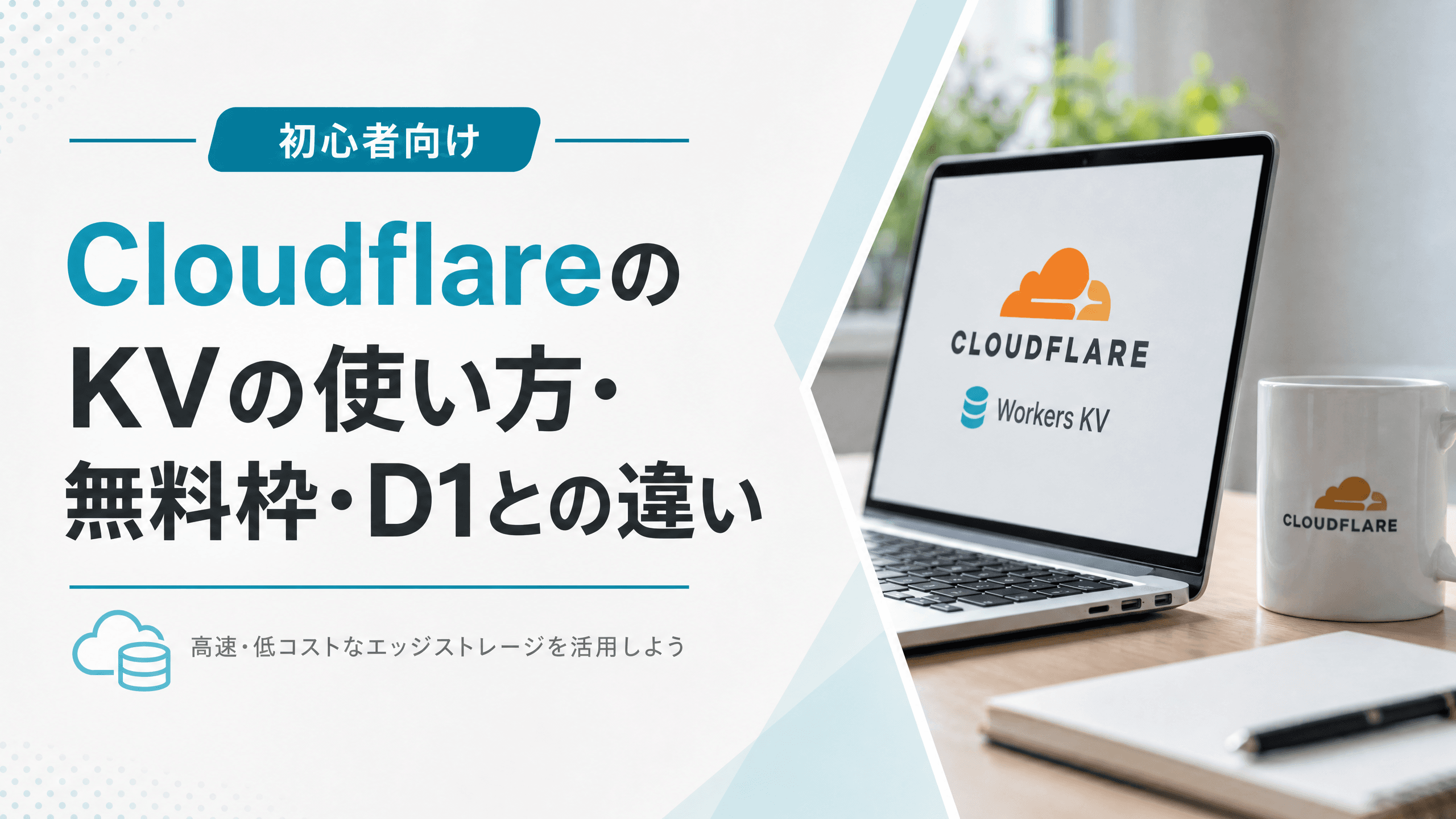 CloudflareのKVの使い方・無料枠・D1との違い【初心者向け】