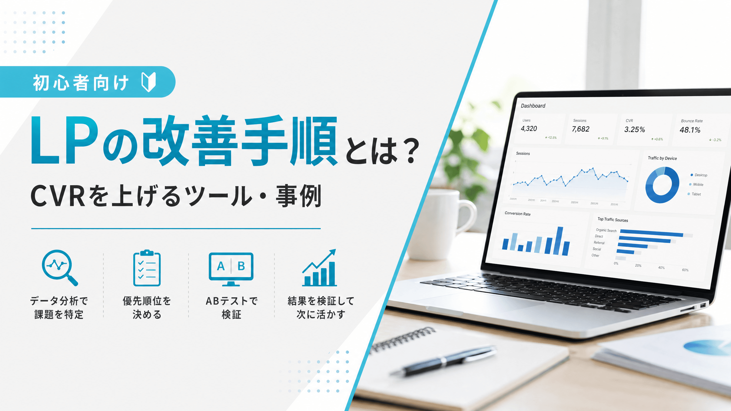 LPの改善手順とは？CVRを上げるツール・事例【初心者向け】