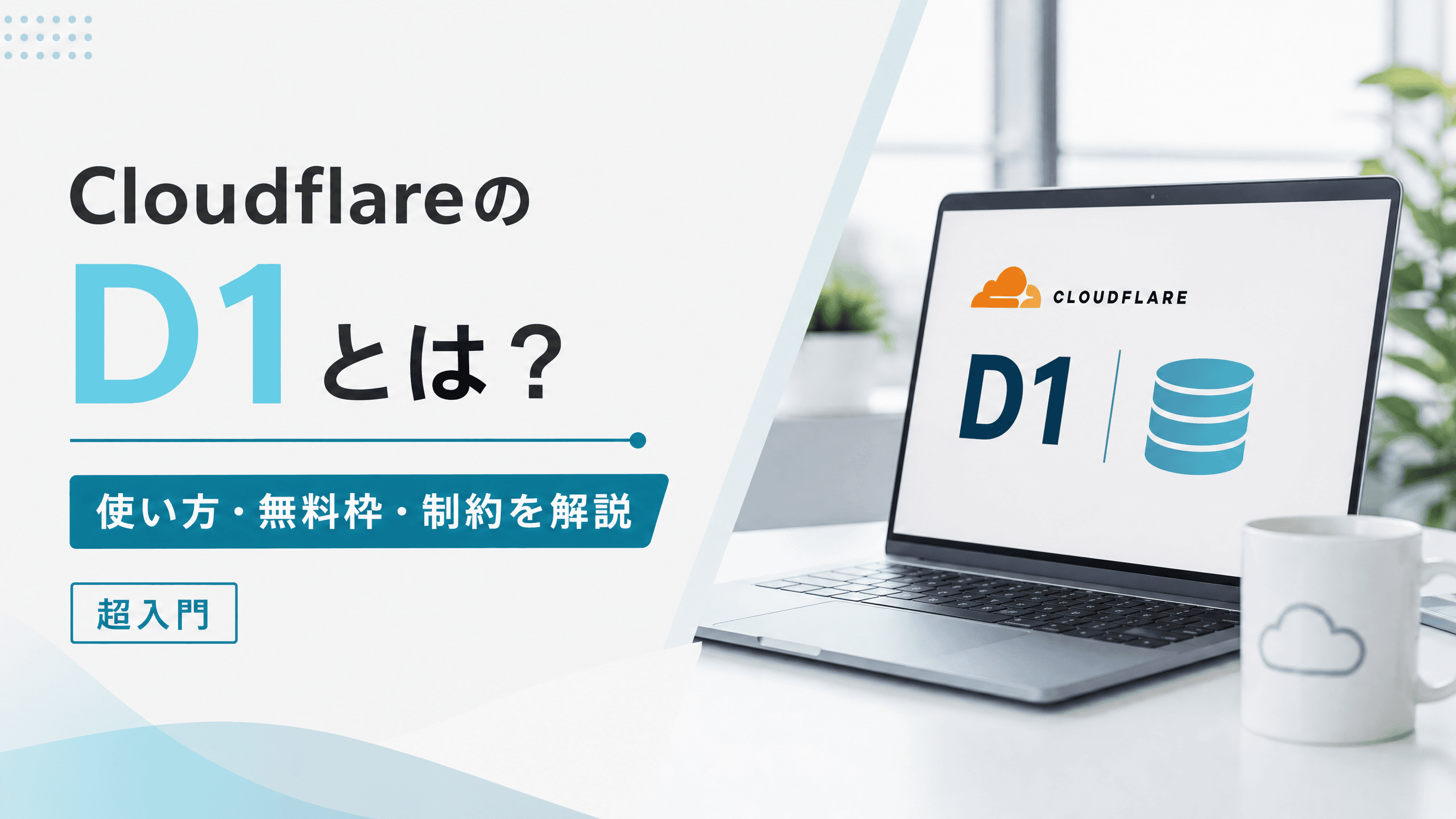 CloudflareのD1とは？使い方・無料枠・制約を解説【超入門】